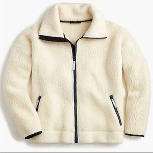 NWT J.Crew Polartec Fleece Jacket in Ivory
